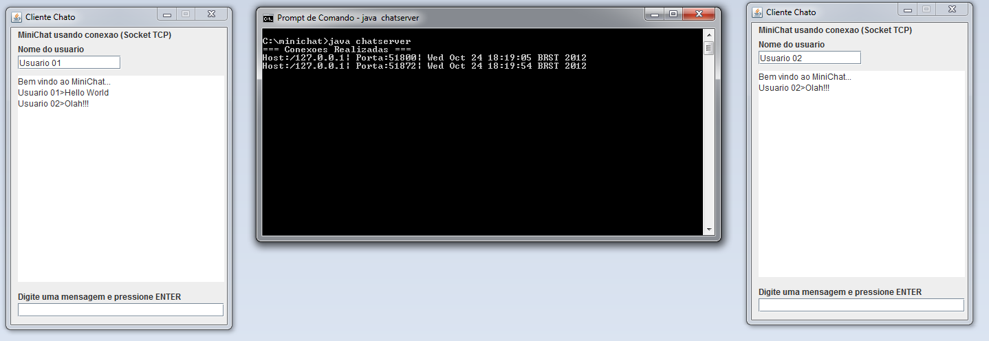 Enviando e Recebendo dados via Sockets