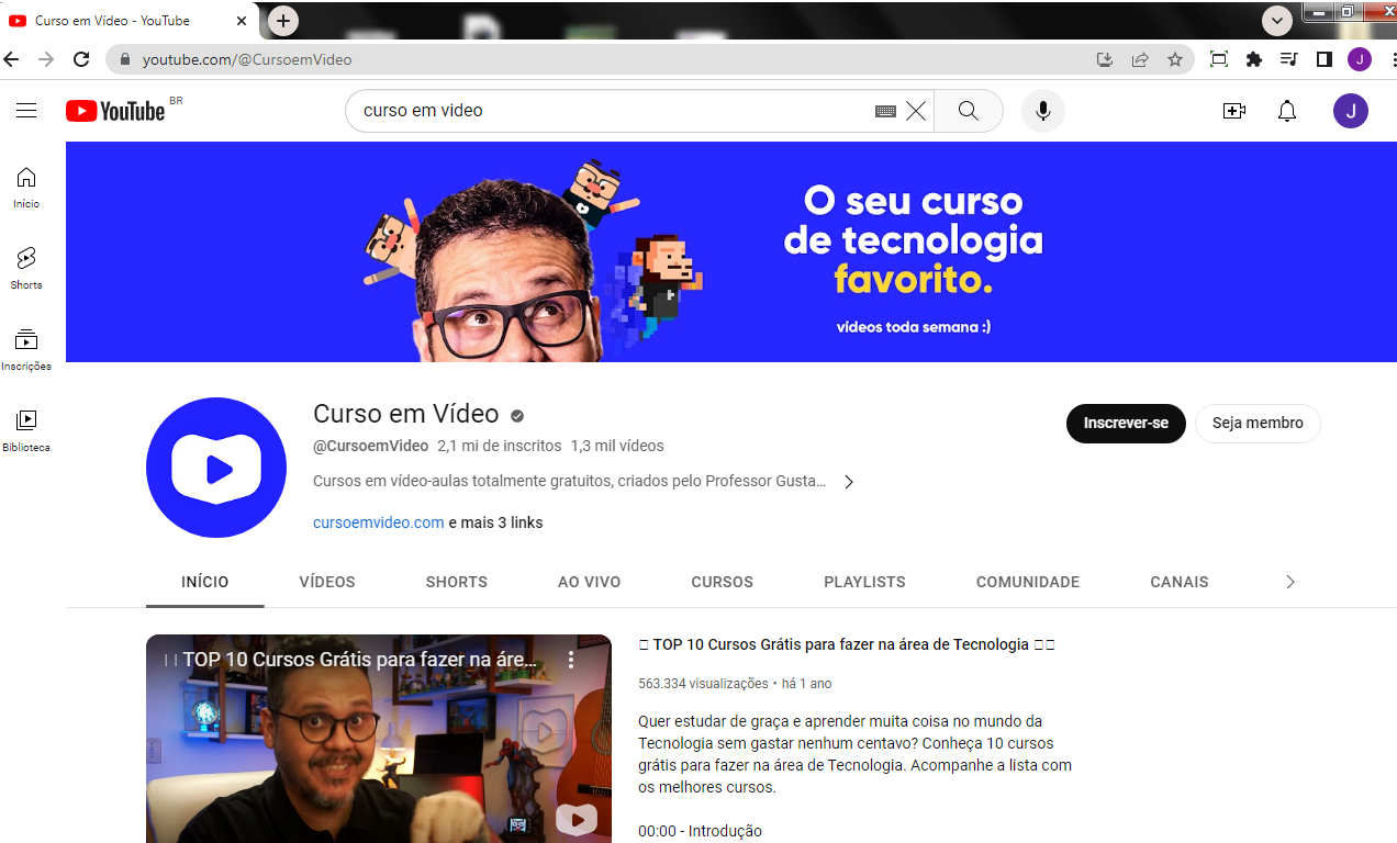 Curso em Video do Professor Guanabara